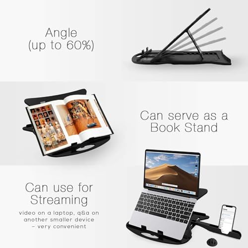 Image of Adjustable Laptop Stand Patented Riser. with Portable Mobile Stand