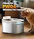 6pcs Ersatzfilter für 3,5L Edelstahl Katzenbrunnen Modell PW04