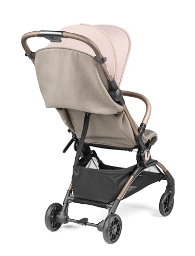 Peg Perego Lekki wózek spacerowy Volo z osłoną przeciwdeszczową, rozmiar bagażu podręcznego, nadaje się do samolotu, kompaktowy, od urodzenia do 22 kg, torba podróżna w zestawie, Mon Amour