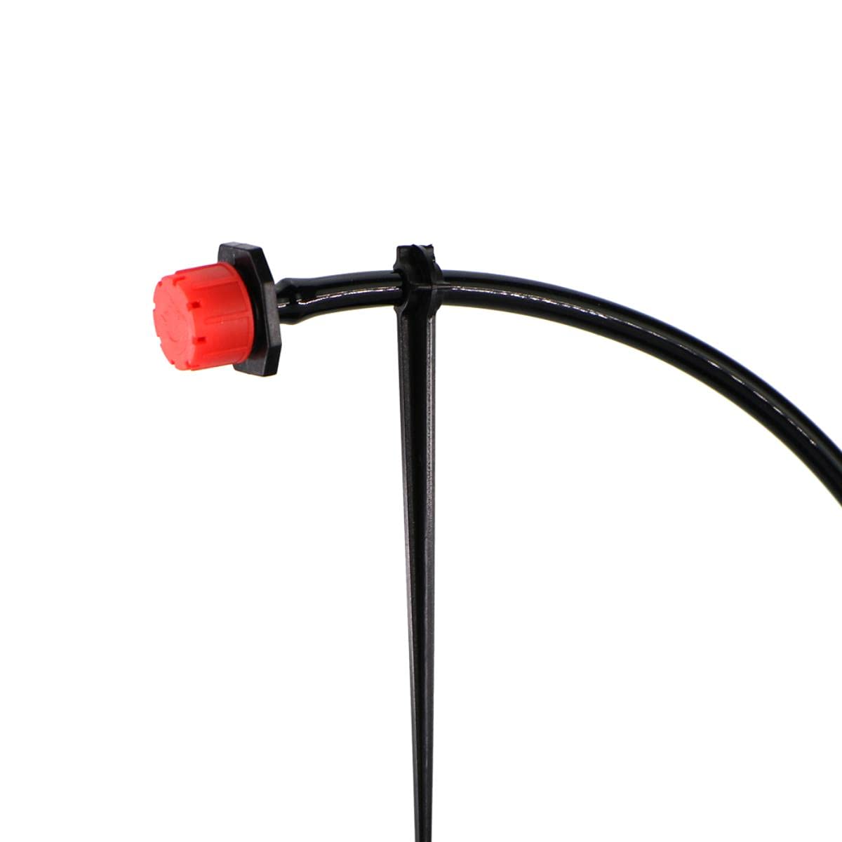Supporto per irrigazione a goccia da 1/4 "Picchetti a forma di C Gancio per tubo fisso da 4/7 mm Supporto per irrigazione a goccia da giardino Staffa per irrigatore a goccia-1000 PZ