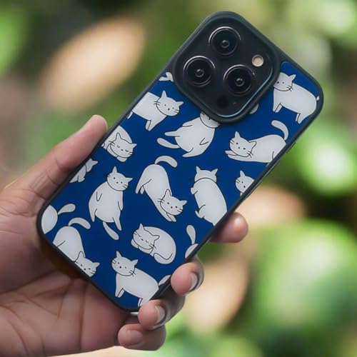 Image of PEEPERLY Back Cover Case for iPhone 13 Pro Max Scratch Resistant Anti-Slip TPU Shockproof Protective Durable Dapper Cat Boss Attitude Case for Girls & Women(Pattern2)