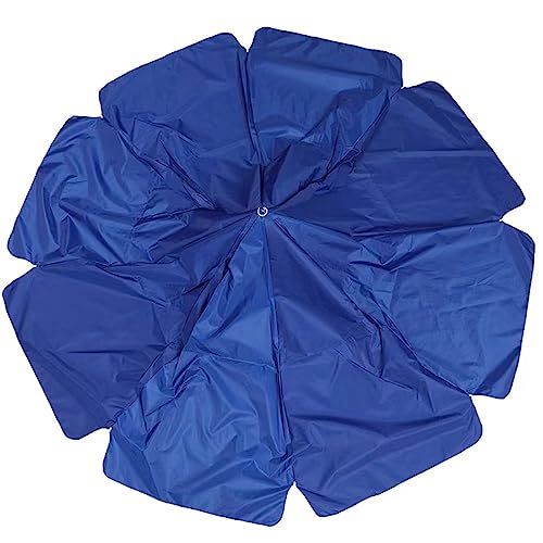 Toile parasol vert 8 cotes anti uv pour mât 9 a 12 pieds