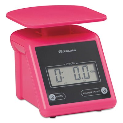 Báscula postal electrónica capacidad 7 lbs plataforma rosa miniatura 6