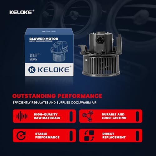 Image of KELOKE HVAC Heater Blower Motor Fan Fits for Chevy GMC Buick & Cadillac Vehicles - 2010-2013 Silverado 1500 2500 3500 HD & Sierra, 2013-2017 Traverse & Enclave, 10-12 Escalade EXT, 13-16 Acadia,700267