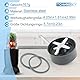 TGHongKy Entsafter Kreuzklingen für NutriBullet 600W Kreuzklingenaufsatz für NutriBullet 900W Ersatz Entsafter Klingen Blender Blade mit Messerhalterdichtung