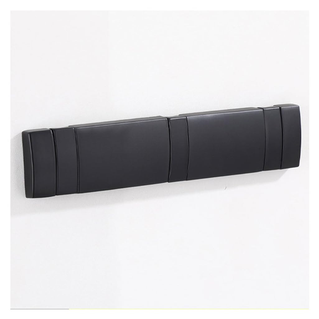 ZHOUXIAO Fold Metal Coat Rack Wall Mounted with Hooks, Modern Heavy Duty Coat Hook Rail, Robe and Towel Hooks Rack for Bathroom, Entryway, Mudroom, Hats 3hook