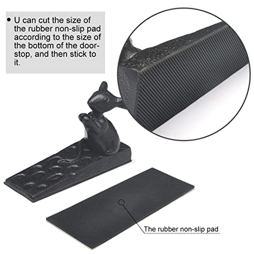Cast Iron Rustic Doorstops Decorative Tall Door Stopper - Stop Your Farmhouse Doors (Cheese Mouse) #TOP3