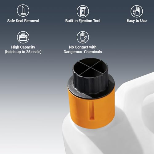 Image of Remerry 2 Pcs Chemical Jug Seal Cutter, Eas Cut Seal Remover Opener, Orange