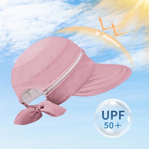 Sombrero de sol para mujer con visera y protección UV miniatura 3