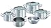 Fissler Original-Profi Collection / Edelstahl-Topfset, 6-teilig, inkl. Innenskalierung, Glas-Deckel, Dämpfeinsatz, Sauteuse - Induktion