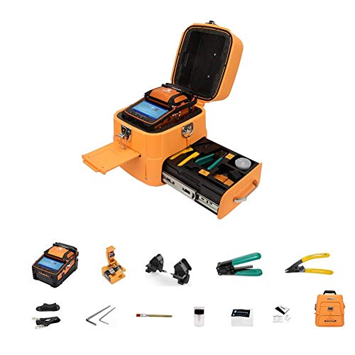 AI-9 Máquina Empalmadora por Fusión de Fibra, AC100V-240V Kit de Máquina Automática...