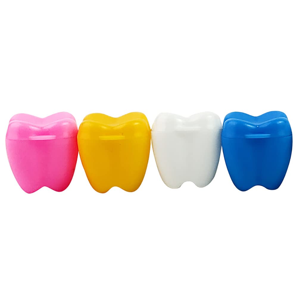 HugeDE 20 Pcs Plastic Teeth Storage Boxes: Baby Tooth Keepsake Box for Children Kids, Multicolour, 19 x 19 x 18.5mm - Image 3