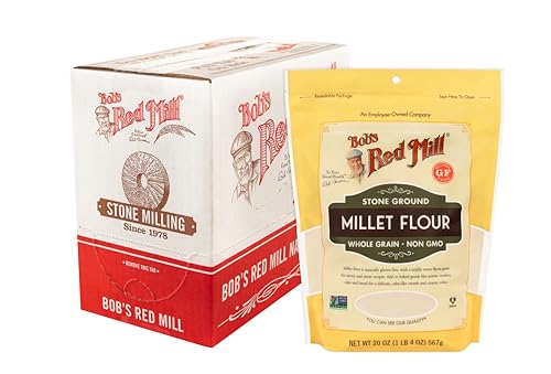 Bob&amp;#039;s Red Mill Stone Ground Whole Grain, Millet Flour, 20 Ounce (Pack of 4) - image 3