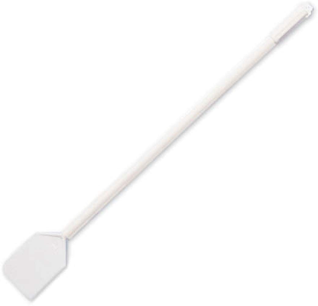 SPARTA 4135900 Plastic Paddle Scraper, Waterproof, Dishwasher Safe With Long Handle For Commercial Cleaning, 60 Inches, White