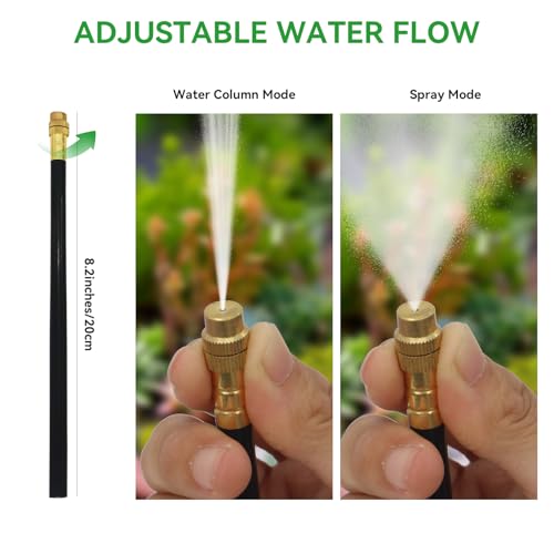 Kit d'irrigation goutte à goutte avec buses réglables 360° pour optimiser l'eau