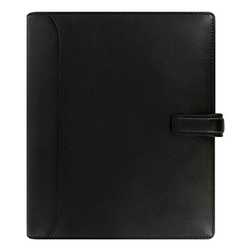 Filofax 2019 A5 Nappa Organizer, Leather, Black, Paper Size 8.25 x 5.75 inches (C025137-19)