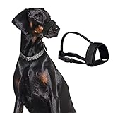 【Fácil de llevar y Limpiar】Bozal de perro diseñado con cinta autoadhesiva hace que sea fácil de usar una cubierta de bozal para el perro.Los bozales de perro son fáciles de limpiar.Soporta lavado a mano y lavado a máquina.