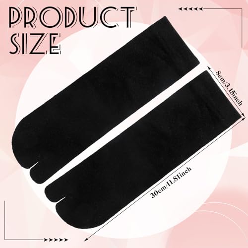 Image of Bencailor 6 Pairs Tabi Socks Elastic Split Two Toe Tabi Flip Flops Socks Ankle Cotton Sandal Matching for Men Women Unisex