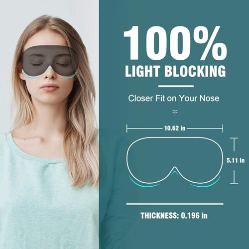 Image of Cooling Gel Eye Mask | Dark Circles, Dry Eyes & Eye Strain Relief | Cold Therapy Sleep Mask | For Men, Women & Family | Universal Fit | Reusable Gel Pad
