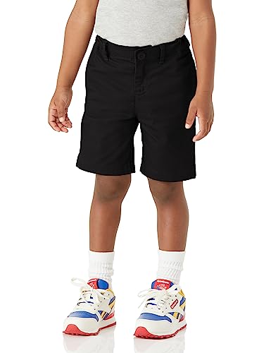 Image of Amazon Essentials Boys and Toddlers' School Uniform Woven Flat-Front Shorts with Elastic Waist