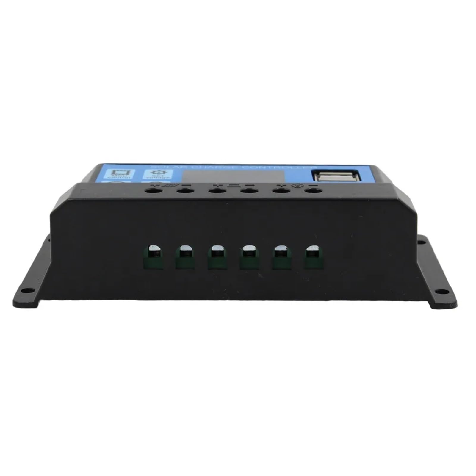 1 szt. PWM 60 A 50 A 40 A 30 A 20 A 10 A regulator ładowania i rozładowania słonecznego 12 V 24 V automatyczny regulator solarny z podwójnym USB 5 V (10 A)