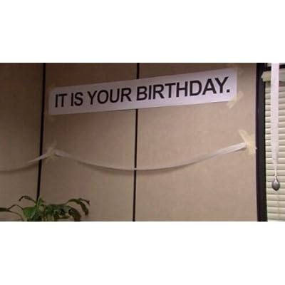 Buy It Is Your Birthday Banner The Office The Office Show Decorations Tv Show It Is Your Birthday The Office Birthday Banner 6 X15 Online In Indonesia B01j8rzx6g