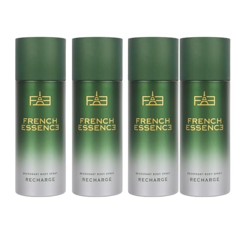 Image of French Essence Recharge | Deodorant For Men | Women | Long Lasting Fresh Fragrance Scent - 50ml Pack of 4