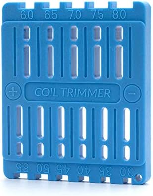 BMTD Coil Trimming Cutting Tool for Prebuilt Wire Coil Ruler Trimmer Building（Blue）