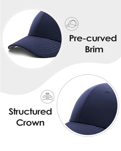 Image of Zylioo Oversize XXL Baseball Mesh Cap,Extra Large Laser Cut Cap,L M S Trucker Hat,Quick Dry Summer Cooling Golf Cap