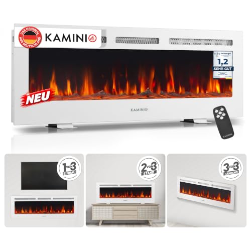 KAMINIO® Marlon PRO 50 Elektrokamin mit Heizung [Stand, Einbau & Wand]