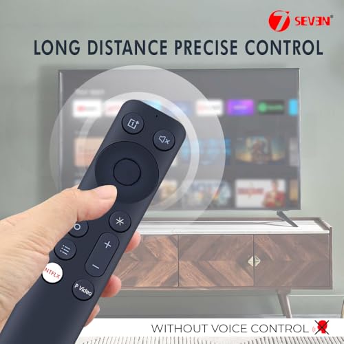 Image of 7SEVEN Compatible with Oneplus Smart Tv Remote Control Suitable for one Plus 4K UHD QLED 1+ Android Television Without Voice Command - Match Remotes Keys Exactly with Existing Original Remote