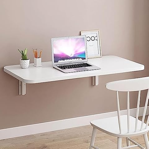 Wandgemonteerd neerklapbaar bureau Kleine inklapbare neerklapbare tafel Eenvoudige neerklapbare zwevende tafel Wandgemonteerde klaptafel