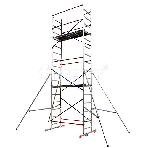 DIY Scaffold Tower - Home Master Aluminium Towers - Quick Assembly (6m Home Master DIY Scaffold Tower)