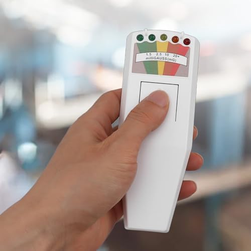 Image of Fockety Y Beta Gamma X ray Radiation Monitor Meter with Sound Light Alarm, Nuclear Radiation Detector Pen Radiation Dosimeter for Personal RAD Safety (White)