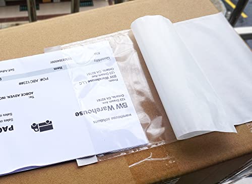 Premium 6''X10'' Packing List Envelope, Tailored Size For Letter-Size Paper Folded In Half, Adhesive Shipping Label Pouch/Sleeve (100 Pack) #TOP5