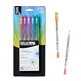 Sakura 58530 5-Piece Gelly Roll Assorted Colors Silver Shadow Pen Set