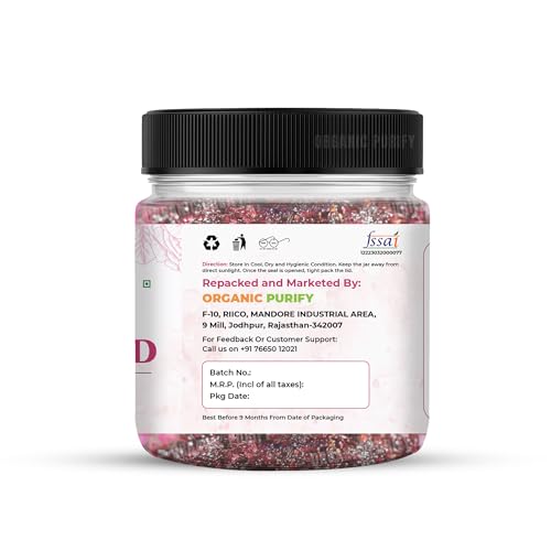 Image of Organic Purify Premium Gulkand 800 GM Jar | 100% Sun-Cooked Pure Rose Petal Jam With No Artificial Flavors | 100% Natural Rose Petal Jam | Good for gut health, No preservatives