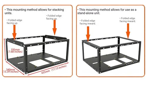 E02 PC Test Bench, Gabinete de Computadora de Aire Abierto - Chasis DIY de Marco Abierto Apilable Compatible con Placas Base ATX, Micro ATX, E-ATX, X79, X99 miniatura 3