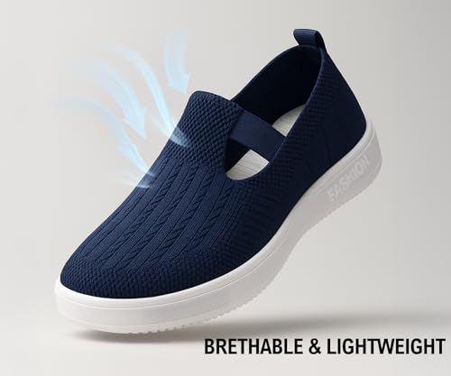 Image of Kraasa Lightweight Ballet Flats Bellies for Women, Walking Flat Shoes for Woman, Elastic Fit and Comfort, Ballerina for Ladies and Girls