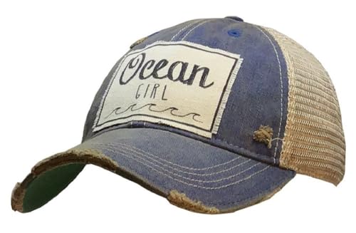 VINTAGE LIFE Ocean Girl Cap, Royal Blue3