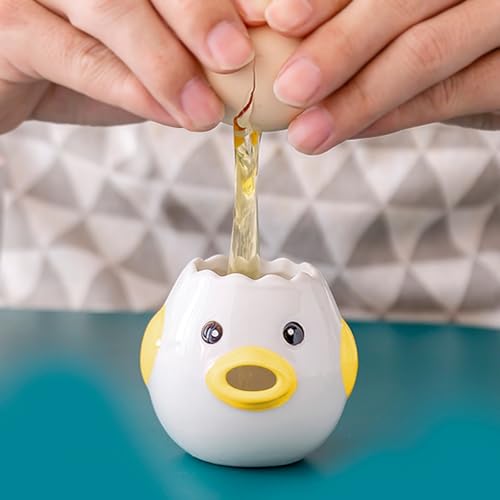 2XK-NOV Eiertrenner Ei Separator eiweißseparator küche Gadgets backen Werkzeug eiweiß (Gelb)