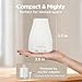 InnoGear Essential Oil Diffuser, Ultrasonic Diffusers for Home Aromatherapy Humidifier for Bedroom Room 7 Colors LED 2 Mist Mode Auto Off, Basic White