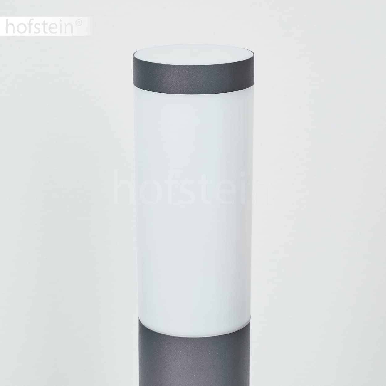 Lampa zewnętrzna Sessa z gniazdem, lampa na podstawie z metalu/tworzywa sztucznego w kolorze antracytowym/białym, oprawa do oświetlania ścieżek 80cm, lampa ogrodowa w. E27, IP44, bez żarówki