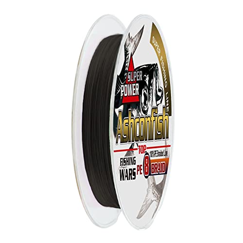 Ashconfish PEライン 8編 釣り糸 200m(1号 1.2号 1.5号 2号 2.5号 3号 3.5号 4号 5号 6号 7号 8号 9号 10号) ブラック 2枚目