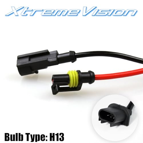 Image of XtremeVision AC HID Xenon Replacement Bulbs - H13 / 9008 10000K - Dark Blue (1 Pair)