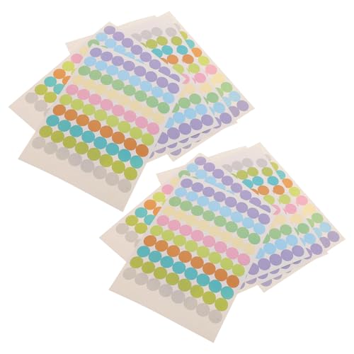 DEARMAMY Pegatinas Redondas Adhesivas para Tapas de Botellas de Aceites Esenciales, 20 Unidades, 13 Mm, Imprimibles y Removibles, Etiquetas Escribibles para Contenedores y Botellas