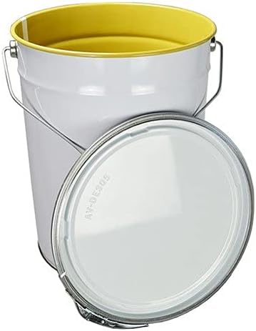 ITP Packaging 25 Litre Metal Pail Bucket Drum with Lid & Ring Closure UN Approved (1)