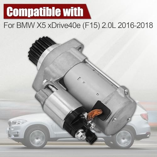 Starter compatible con BMW X5 xDrive40e F15 2.0L 2016-2018 marca Raodelupe modelo 12418607569, 12418607570, 8607569 miniatura 2
