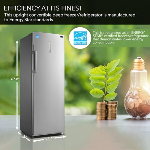 Whynter UDF-0831SSA 8.3 Cu.Ft. Energy Star Digital Stainless Steel Deep Refrigerator Upright Freezer thumb #1
