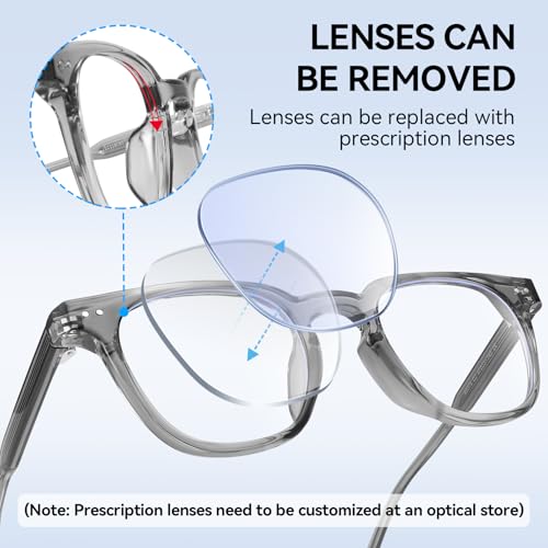 Image of Dollger Square Blue Light Blocking Glasses Women Men Computer Eyeglasses Fashion Light Weight TR90 Blue Light Glasses